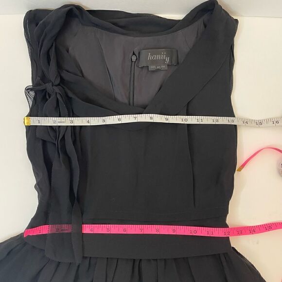 100%silk| Anthropology HaniiY| 40 size 7| casual dress| ruffles - Picture 10 of 14